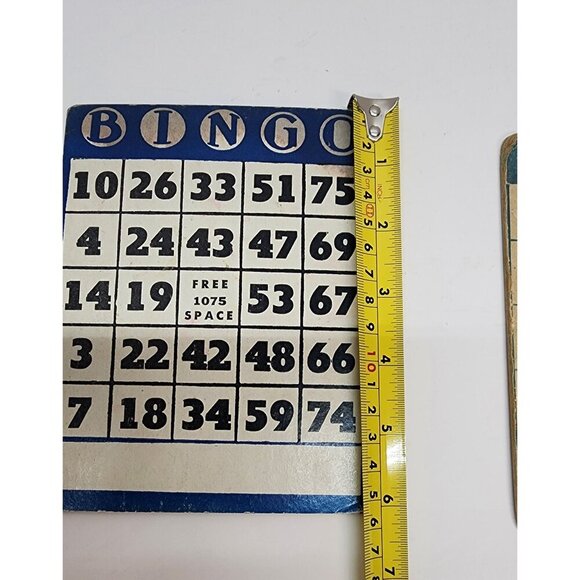 Vintage Bingo Cards Set Of 3 -Collectible Game Accessories - Picture 13 of 14